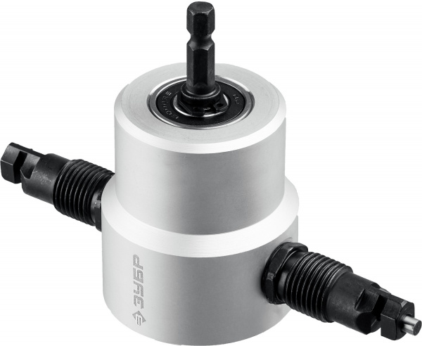 ЗУБР Сверчок, набор в кейсе, насадка-ножницы для реза листового металла, Профессионал (23294)