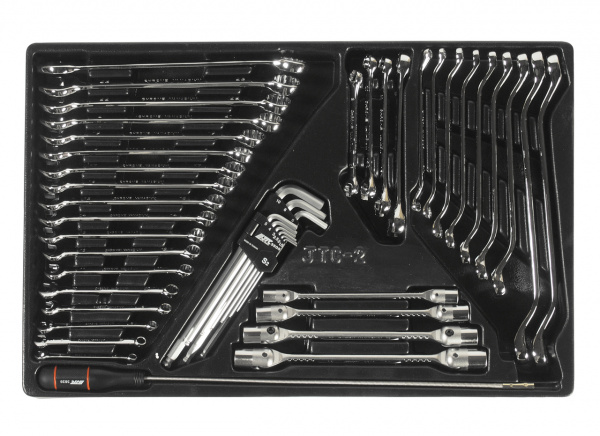 JTC Набор инструментов для тележки инструментальной JTC-3931 (2-я секция) 45 предметов JTC JTC Набор инструментов для тележки инструментальной JTC-3931 (2-я секция) 45 предметов JTC