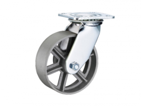 Колесо большегрузное поворотное SCS 80 200 мм чугунное (F) Колесо большегрузное поворотное SCS 80 200 мм чугунное (F)