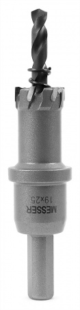 ТСТ коронка MESSER 19X25 с центрирующим сверлом и толкающей пружиной