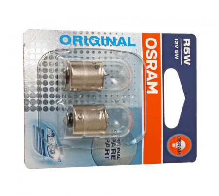 Автолампа R5W (BA15s) (2шт) 12V OSRAM /1/10