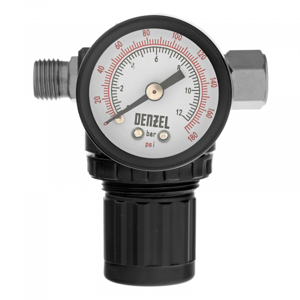 Регулятор давления с манометром R1500, 12 бар, 1/4" Denzel