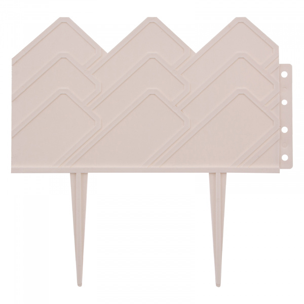 Бордюр "Кантри", 14 х 310 см, белый, Россия, Palisad Бордюр "Кантри", 14 х 310 см, белый, Россия, Palisad