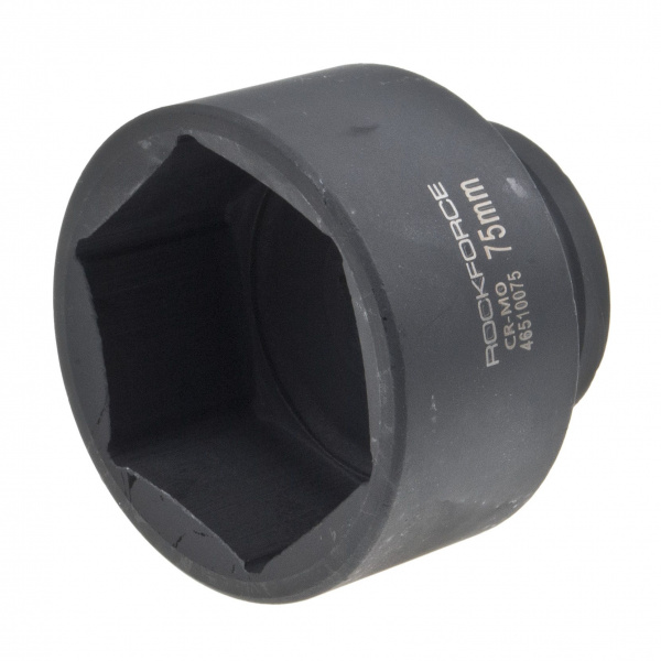 Головка торцевая 75мм 3/4" 6-гранная ударная удлиненная L=90мм ROCKFORCE RF-46510075 /1/8