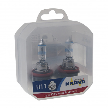 Автолампа H11 (55) PGJ19-2+150% RANGE POWER (2шт) 12V NARVA 1/10