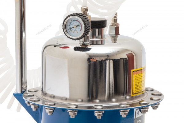 Установка для прокачки тормозной системы 6 л NORDBERG BC5 пневматическая