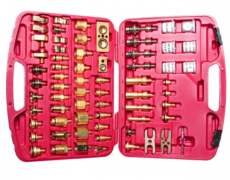 JTC Набор адаптеров для тестирования автокондиционера (европейские и американские автомоб.) в кейсе JTC