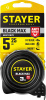 STAYER BlackMax, 5 м х 25 мм, рулетка с двумя фиксаторами, Professional (3410-05-25)