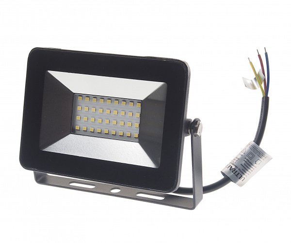 Прожектор UF-FL3001 LED SMD BLACK 30W 6500K 145х110мм 220V ULTRA FLASH /1/20