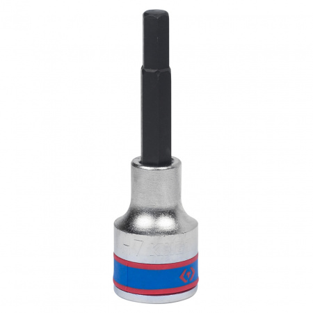 Насадка (бита) торцевая 1/2", Hex, 7 мм, L = 80 мм KING TONY 403507