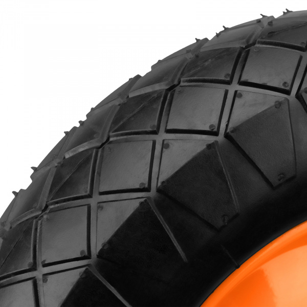 Колесо пневматическое 4.80/4.00-8 D 390 мм, внутренний подшипник D 20 мм, длина оси 80 мм Palisad Колесо пневматическое 4.80/4.00-8 D 390 мм, внутренний подшипник D 20 мм, длина оси 80 мм Palisad