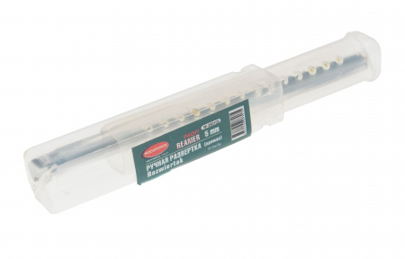 Развертка RF-290105 ручная (прямая) 5мм, в пластиковом футляре ROCKFORCE /1