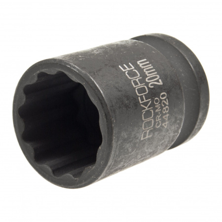 Головка торцевая 20мм 1/2" 12-гранная ударная L=58мм ROCKFORCE RF-44820 /1/252 Головка торцевая 20мм 1/2" 12-гранная ударная L=58мм ROCKFORCE RF-44820 /1/252
