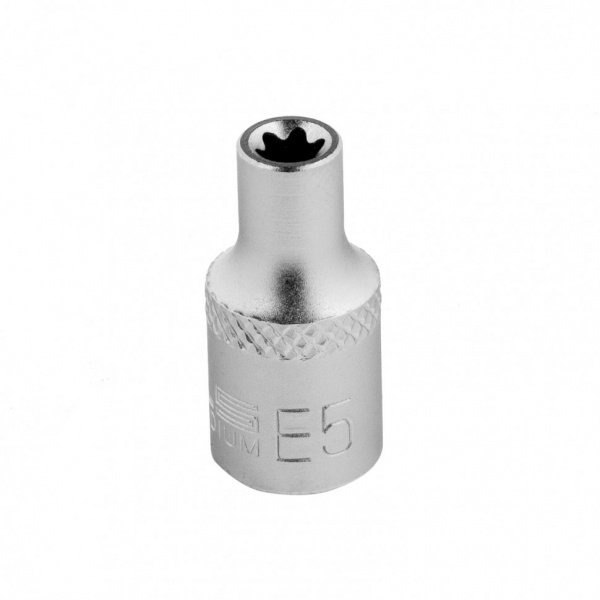 Головка торцевая 1/4, Е5, CrV Stels Головка торцевая 1/4, Е5, CrV Stels