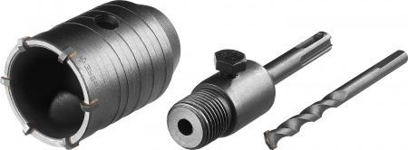 ЗУБР 50 мм, SDS - Plus, 6Т, коронка по бетону с оснасткой (29211-50)