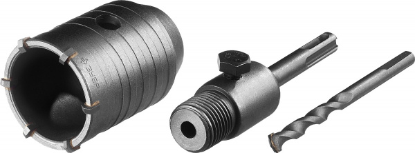 ЗУБР 50 мм, SDS - Plus, 6Т, коронка по бетону с оснасткой (29211-50)