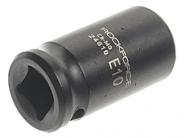 Головка торцевая TORX ударная 1/4", E10 ROCKFORCE RF-24610 /1/10/420 Головка торцевая TORX ударная 1/4", E10 ROCKFORCE RF-24610 /1/10/420