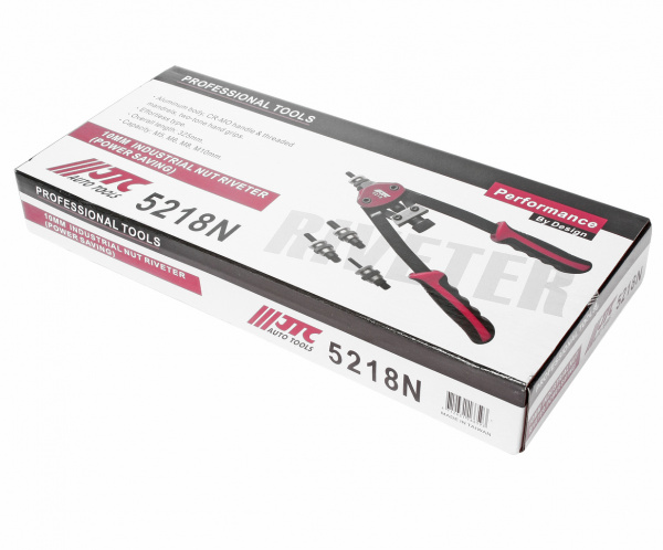 JTC Заклепочник 325мм 5,6,8,10мм ручной резьбовой JTC