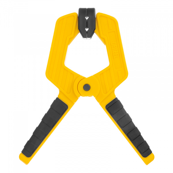 Струбцина клещеобразная, усиленная 65 х 50 мм, двухкомпонентные рукоятки Denzel