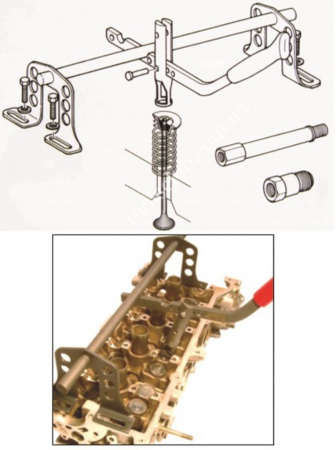 JTC Рассухариватель клапанов универсальный в кейсе JTC