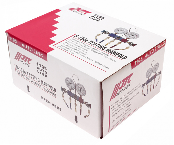 JTC Устройство для заправки автокондиционера R-134a L=150см JTC JTC Устройство для заправки автокондиционера R-134a L=150см JTC