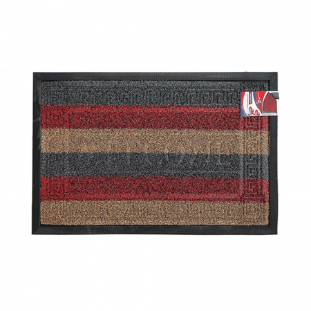 Коврик придверный BAIZHENG 50*80 (Welcome) красно-черный (Bay) (30)