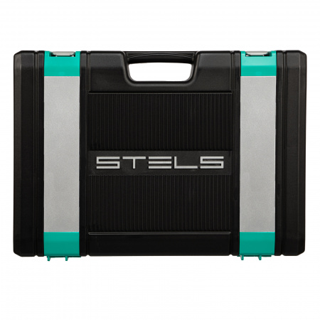 Набор инструментов, 1/2", 1/4", CrV, пластиковый кейс 98 предметов Stels Набор инструментов, 1/2", 1/4", CrV, пластиковый кейс 98 предметов Stels