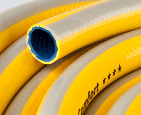 RACO COMFORT, 3/4″, 25 м, 25 атм, трёхслойный, армированный, поливочный шланг (40303-3/4-25)