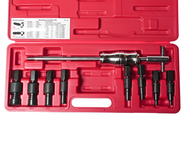 JTC Набор съемников подшипников цанговых 9 предметов в кейсе JTC