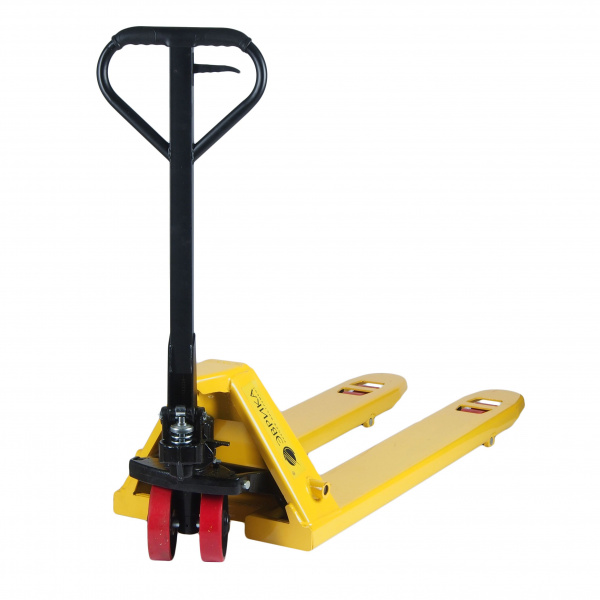 Тележка гидравлическая (рохля) ER-67005 ручная 5т (ручной спуск,длина вил 1200мм,колеса:полиуритан, min 85мм.max 200мм) ЭВРИКА /1 NEW