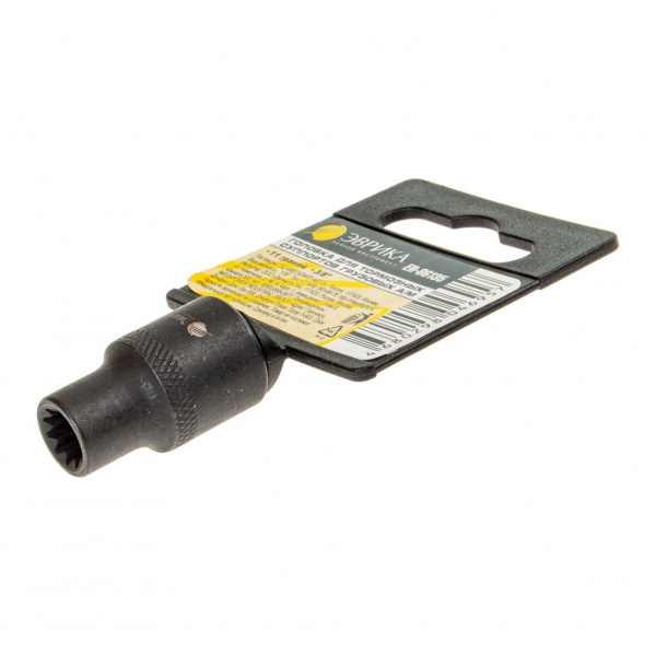 Головка 3/8" 11-гранная для тормозных суппортов грузовых а/м на пластиковом держателе ЭВРИКА ER-86135 /1/100