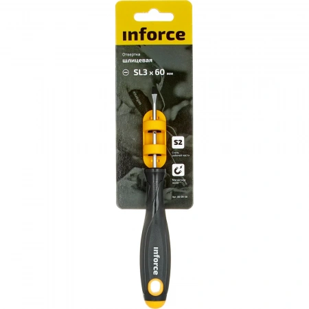 Шлицевая отвертка Inforce SL3x60 06-09-58
