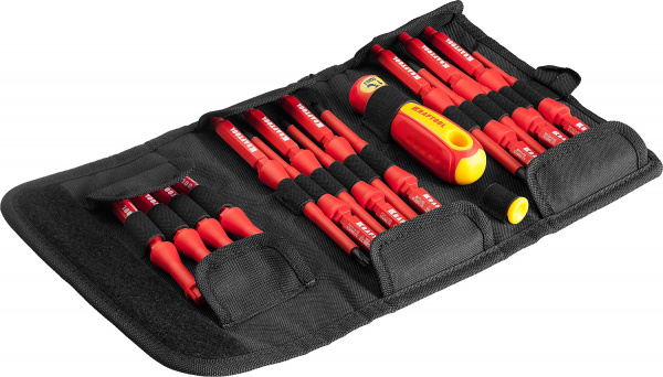 KRAFTOOL Х-Drive Electro, 18 предм, набор высоковольтных отверток (220092-H18)