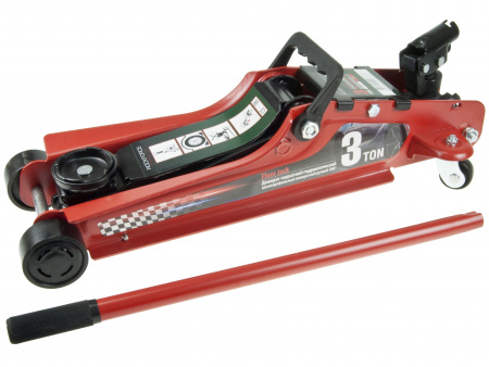 Домкрат гидравлический RF-T825010, подкатной 3т низкопрофильный с поворотной ручкой 360° (h min 85мм,h max 380мм) ROCKFORCE /1