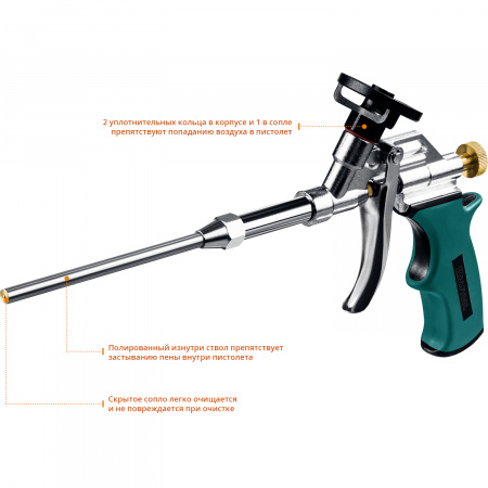 KRAFTOOL ProKraft, тефлоновый пистолет для монтажной пены (0685)