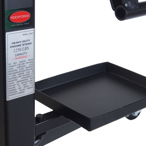 Кантователь двигателя RF-T25672 570кг с полкой для инструмента ROCKFORCE /1/10