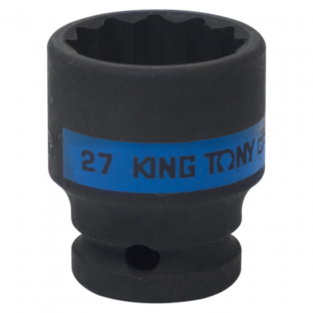 Головка торцевая ударная двенадцатигранная 1/2", 27 мм KING TONY 453027M