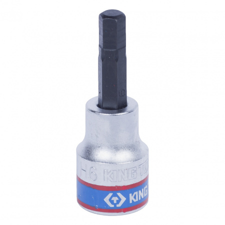 Насадка (бита) торцевая 3/8", Hex, 6 мм, L = 50 мм KING TONY 302506