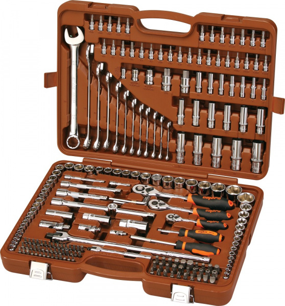 OMT216S Набор инструмента универсальный 1/4", 3/8", 1/2"DR, 216 предметов