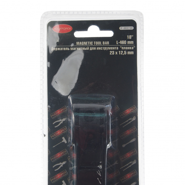 Держатель магнитный RF-880018R: для инструмента "планка"(460х23х12.5мм), в блистере ROCKFORCE /1