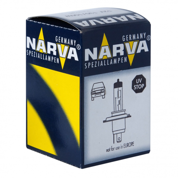 Автолампа H4 (100/55) P43t-38 12V NARVA /1/10/100 HIT