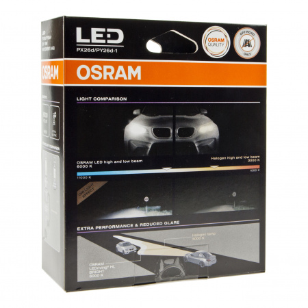 Автолампа H7 (PX26d)+120% LED COOL WHITE LEDriving HL BRT 6000K (2шт) 12V OSRAM /1/10/100