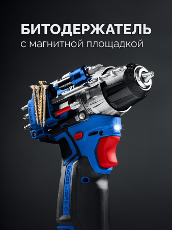 ЗУБР КОМПАКТ #5, набор: дрель-шуруповерт + мини УШМ, BRUSHLESS, 12 В, 45 Н·м, 2 АКБ тип Т7 (4 и 2 А·ч), кейс, Профессионал (DB-121-42AB)