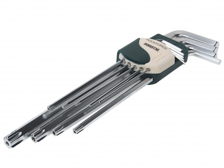 Набор ключей шестигранных RF-5093TXL: HEX/TORX, экстрадлинных (Hex:1.5,2,2.5,3, 4,5,6,8,10; Torx:T10,T20,T27,T30,T40,T50,T55) 9пр. ROCKFORCE /1