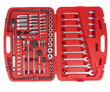 JTC Набор инструментов 123 предмета слесарно-монтажный 1/4",3/8",1/2" 6-ти гран. метрич/дюйм в кейсе JTC JTC Набор инструментов 123 предмета слесарно-монтажный 1/4",3/8",1/2" 6-ти гран. метрич/дюйм в кейсе JTC