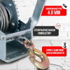Лебедка ручная барабанная с тросом  810кг  10м оцинкованная TOR FD односкоростная