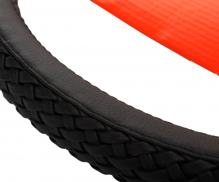 Оплетка руля AP-810 BLACK (M) "LUXURY" натуральная кожа AUTOPROFI 1/25