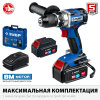 ЗУБР Т7, 20 В, 70 Н·м, 2 АКБ (4 А·ч), бесщеточная дрель-шуруповерт, кейс, Профессионал (DB-201-42)
