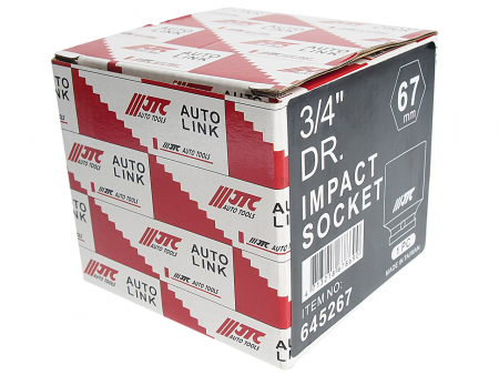 JTC Головка торцевая 3/4" 67мм ударная L=80мм JTC JTC Головка торцевая 3/4" 67мм ударная L=80мм JTC