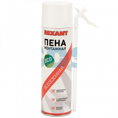 Пена монтажная бытовая Rexant всесезонная 40л 420г 650мл (16)